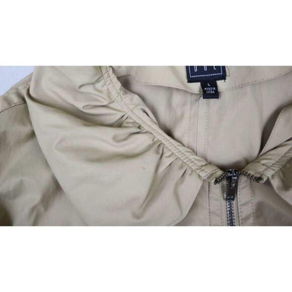 DUE PER DUE - WOMEN'S BEIGE 3/4 SLEEVE JACKET WITH LARGE COLLAR -  SIZE L - Picture 6 of 10